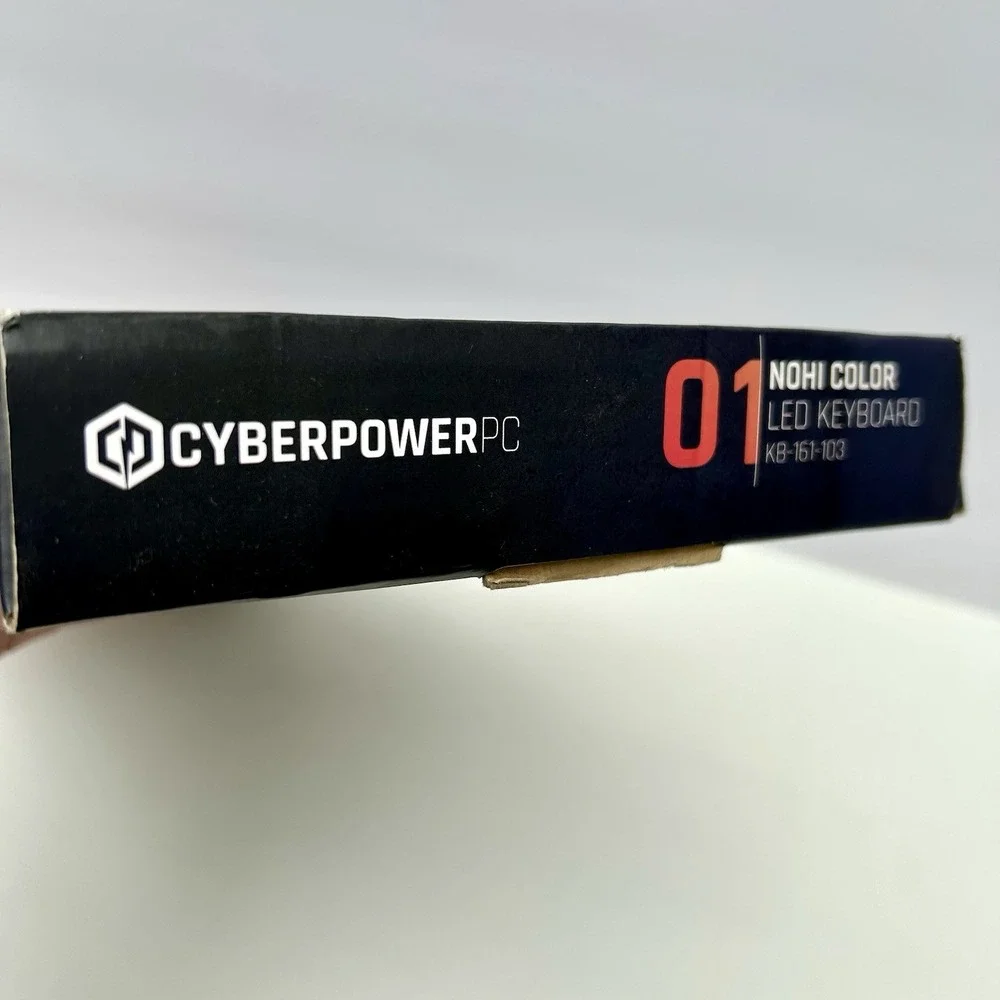 Cyberpower PC Wired LED Gaming Keyboard Play Ready NOHI 01 KB-161-306